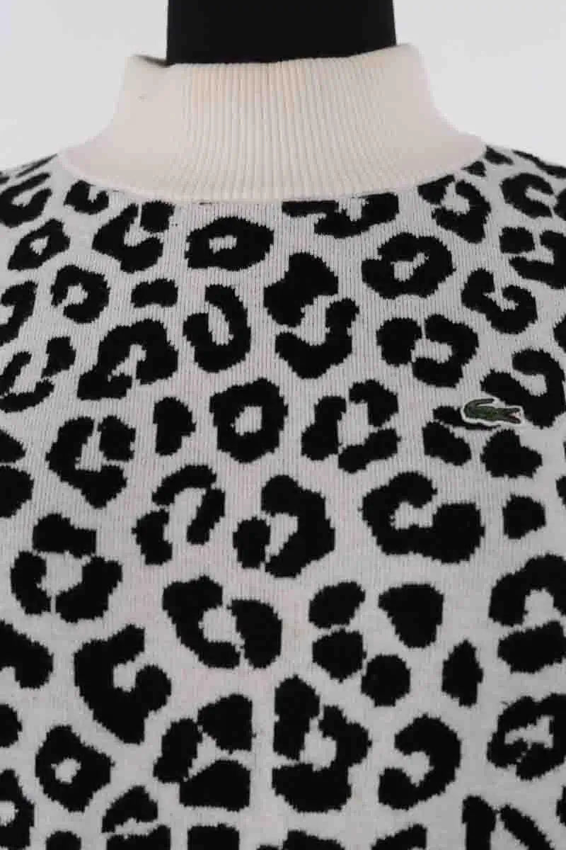 Pull Lacoste Blanc en Coton