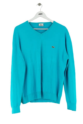 Pull Lacoste Bleu en Coton, taille XL - Seconde Main