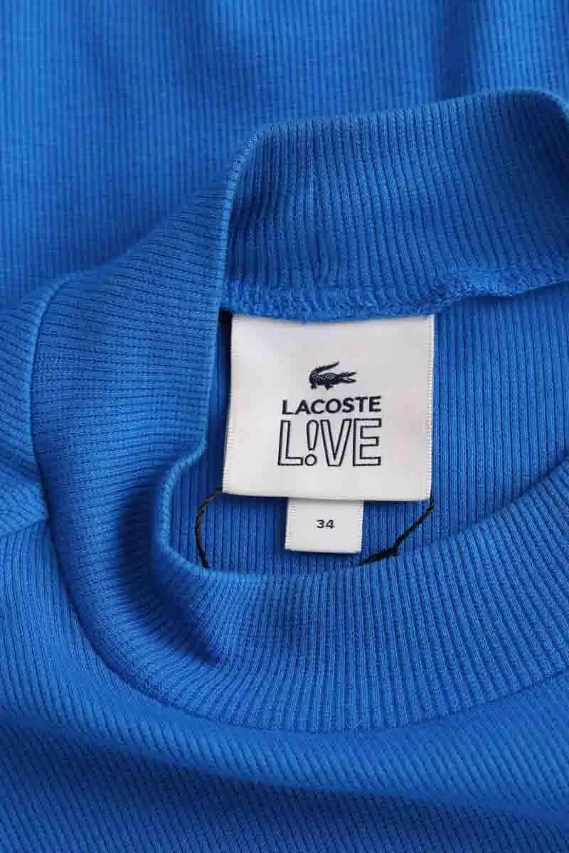 Pull Lacoste Bleu en Coton