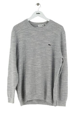 Pull Lacoste Gris en Coton, taille XL - Seconde Main