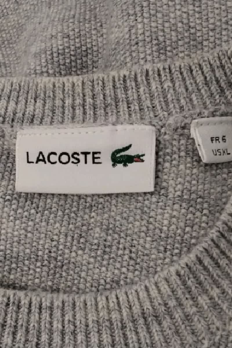 Pull Lacoste Gris en Coton