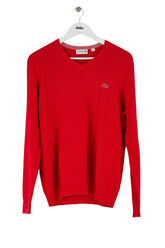 Pull Lacoste Rouge en Coton, taille L - Seconde Main