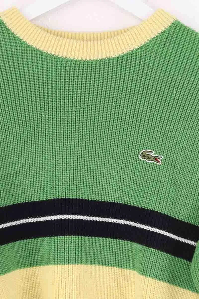 Pull Lacoste Vert en Coton