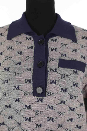 Pull Le Mont Saint Michel Marine en Laine