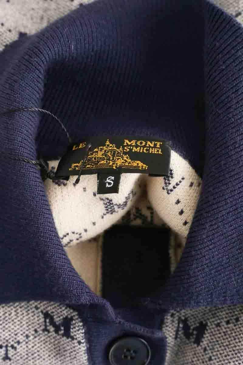Pull Le Mont Saint Michel Marine en Laine