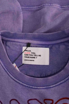 Pull Leon & Harper Violet en Coton