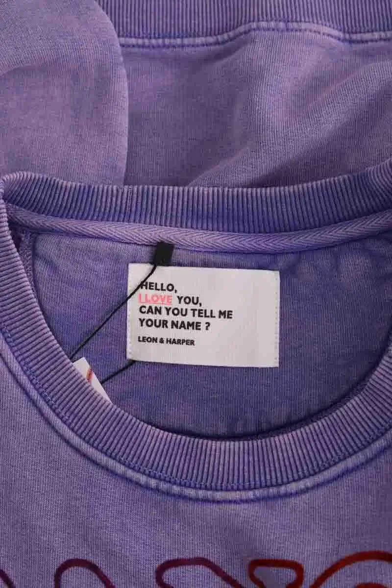 Pull Leon & Harper Violet en Coton