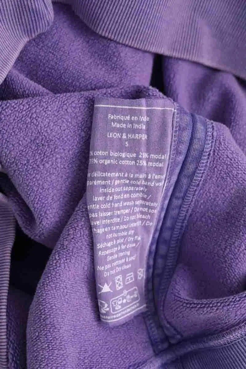 Pull Leon & Harper Violet en Coton