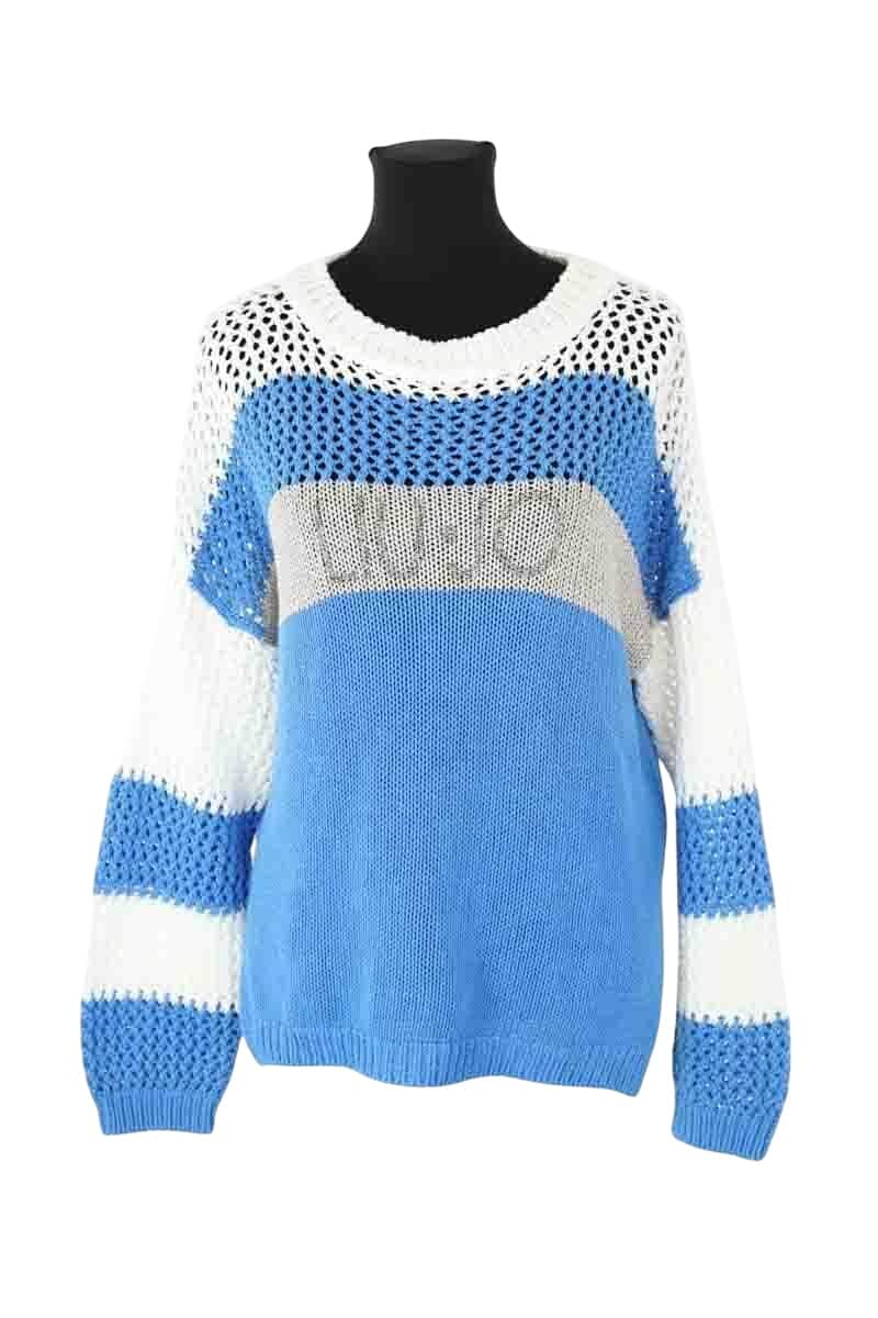 Pull Liu Jo Bleu en Synthétique, taille L - Seconde Main
