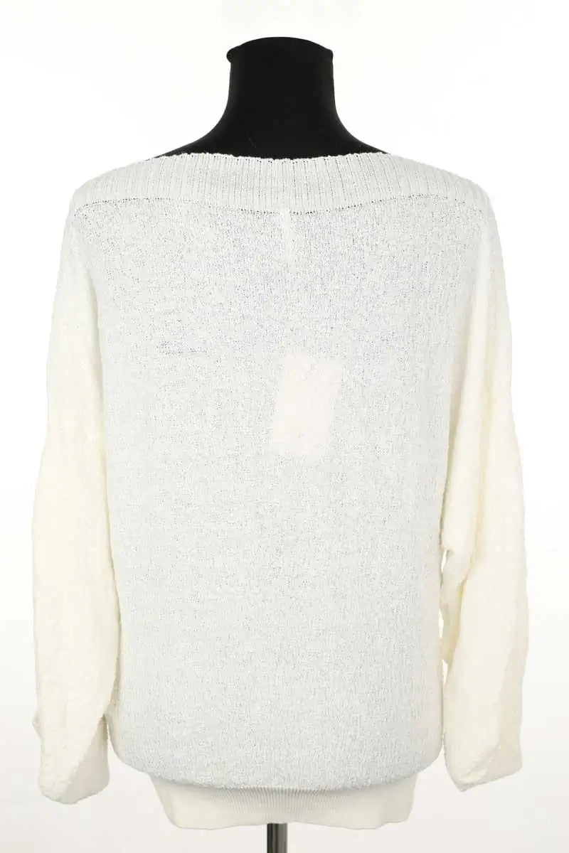 Pull Liviana Conti Blanc en Lin