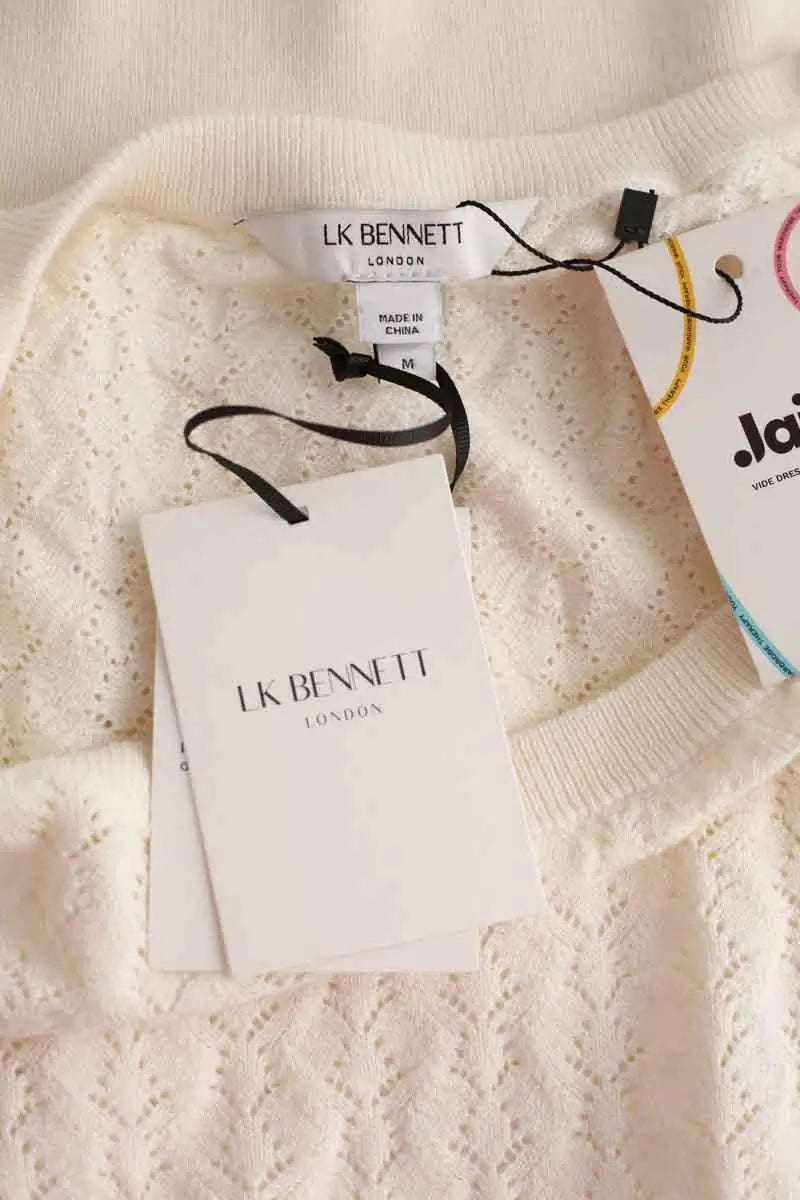 Pull LK Bennett Emma Blanc en Coton