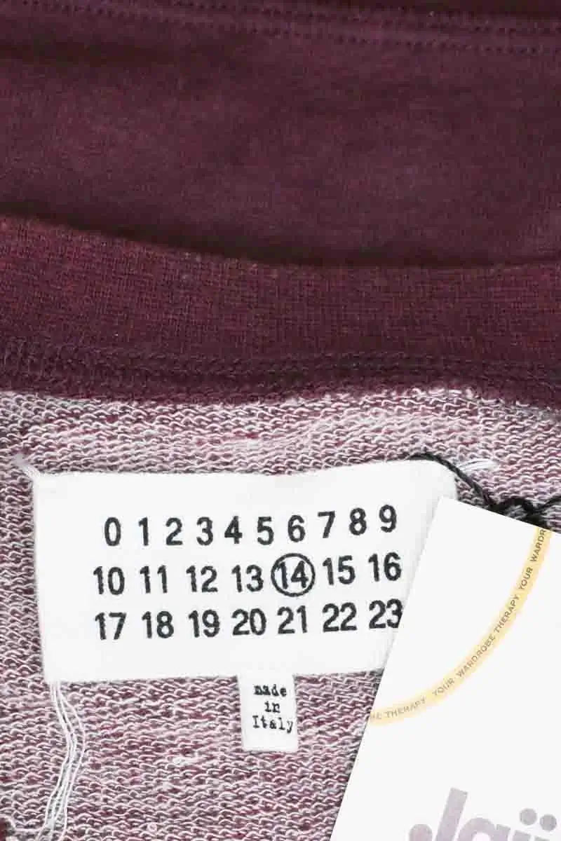 Pull Maison Martin Margiela Bordeaux en Coton