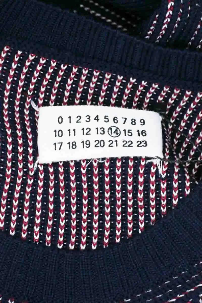 Pull Maison Martin Margiela Marine en Laine