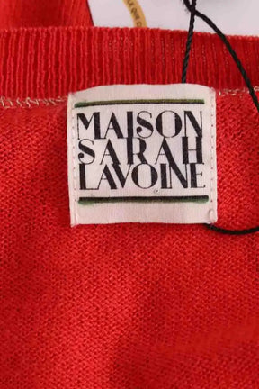 Pull Maison Sarah Lavoine Rouge en Soie