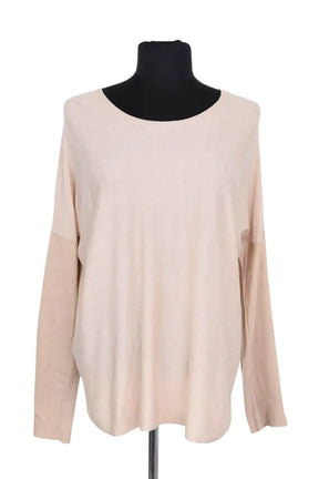 Pull Maje Beige en Soie, taille S - Seconde Main