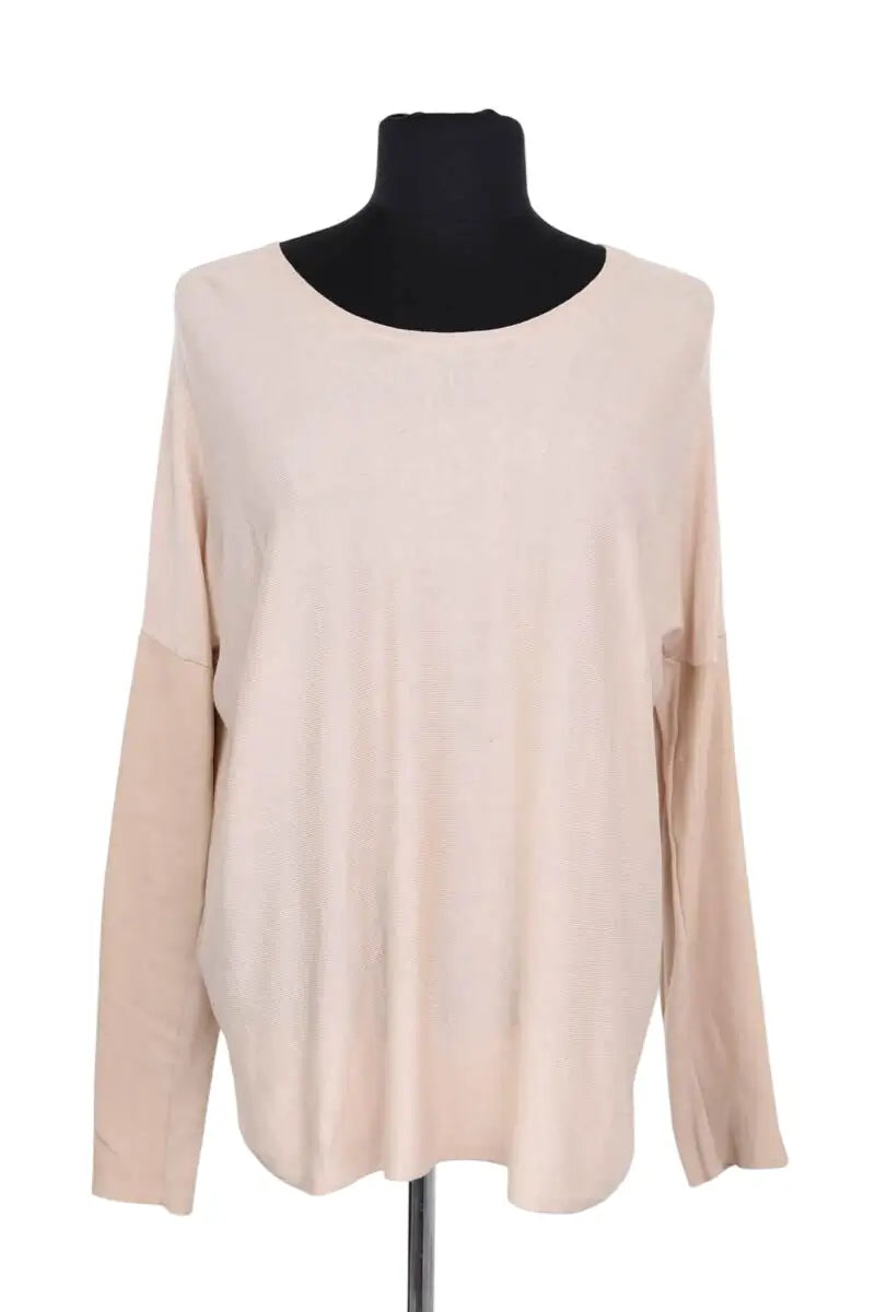 Pull Maje Beige en Soie, taille S - Seconde Main