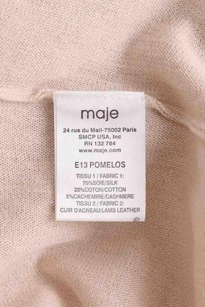 Pull Maje Beige en Soie