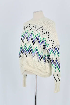 Pull Maje Blanc en Laine