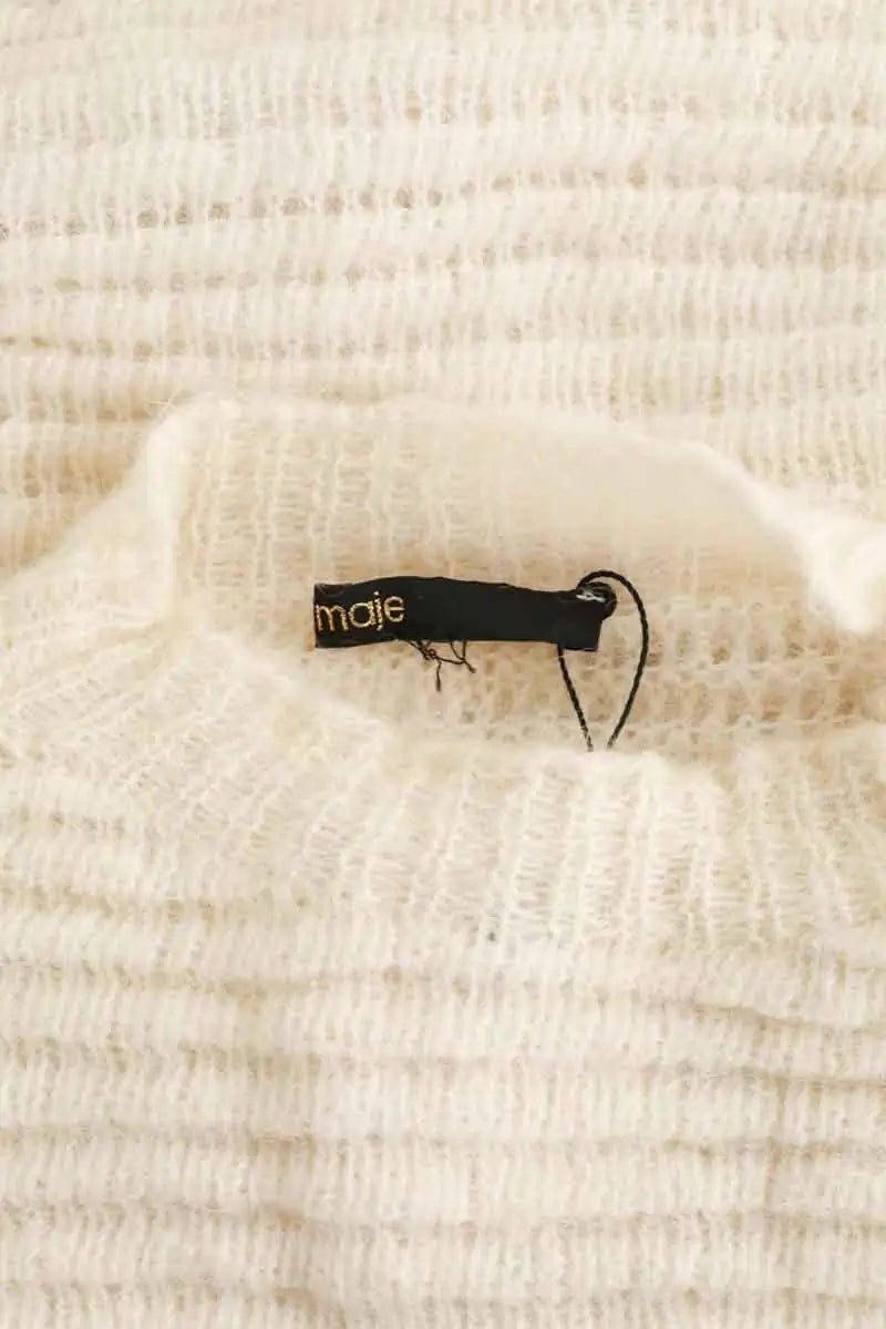 Pull Maje Ecru en Polyamide