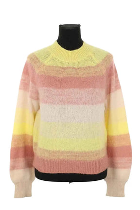 Pull Maje Jaune en Synthétique, taille S - Seconde Main