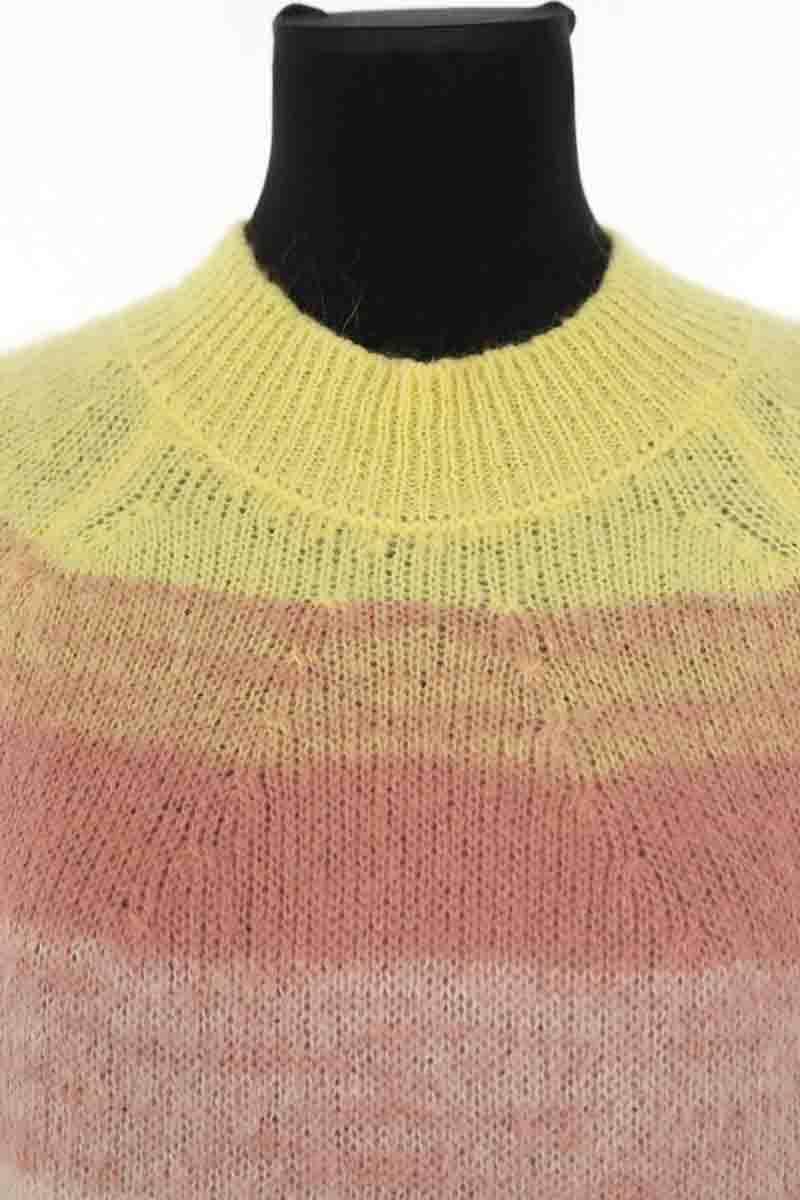 Pull Maje Jaune en Synthétique