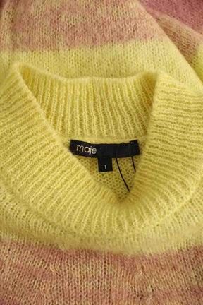 Pull Maje Jaune en Synthétique