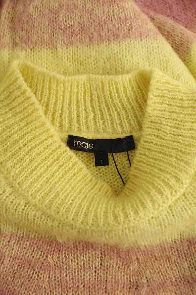 Pull Maje Jaune en Synthétique