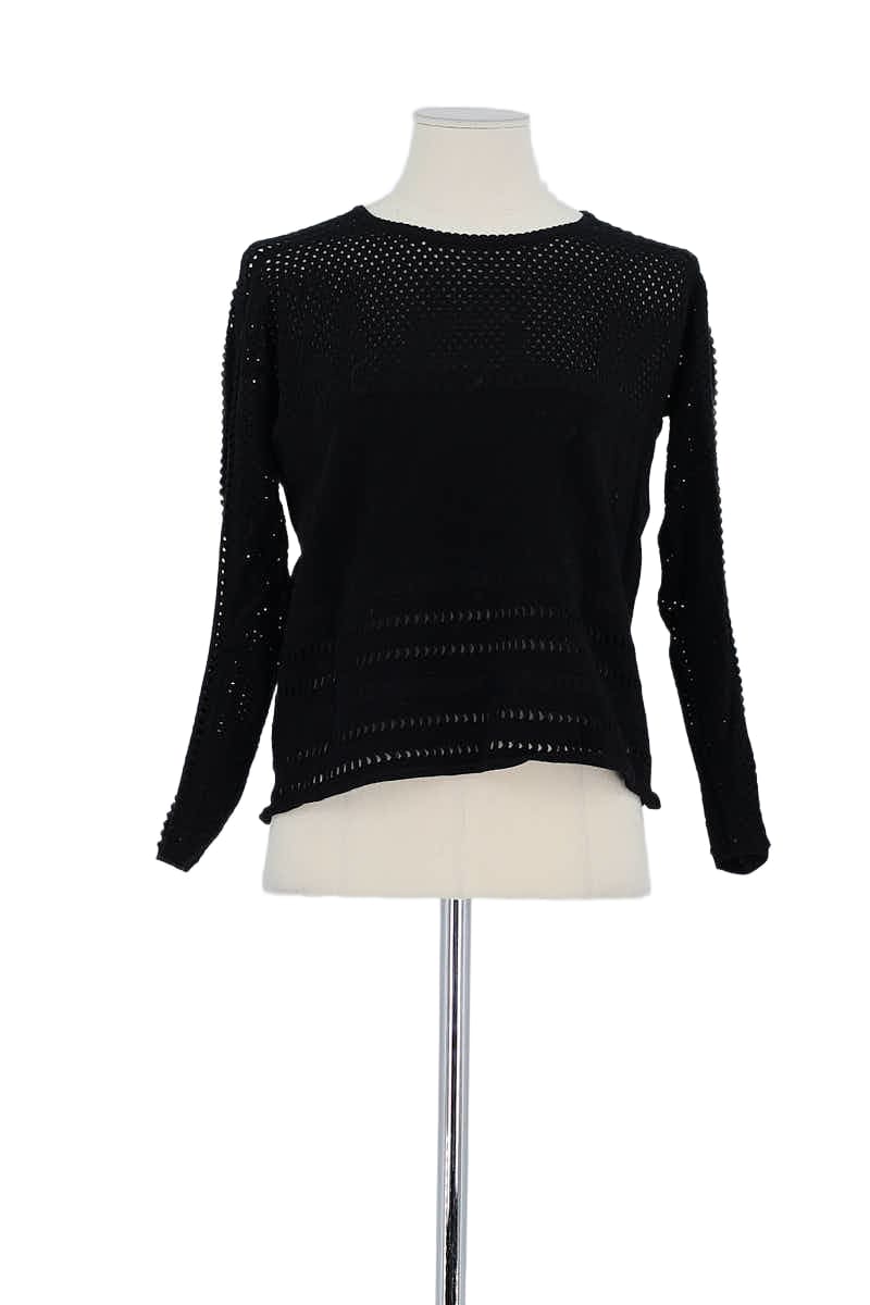 Pull Maje Noir en Coton, taille S - Seconde Main