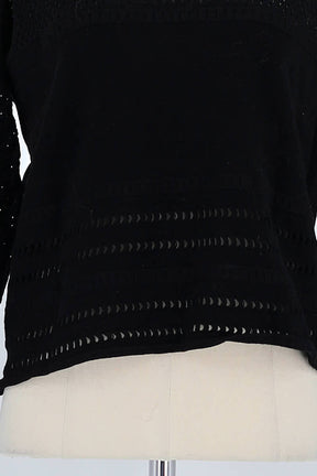 Pull Maje Noir en Coton