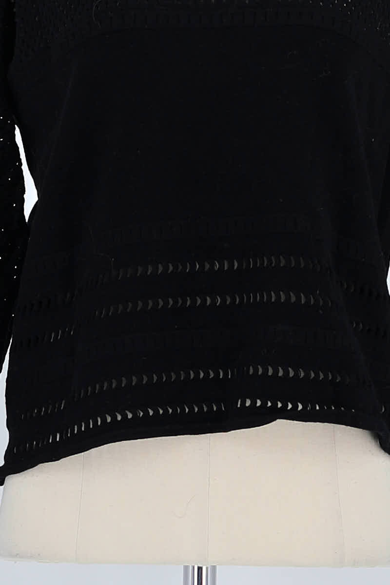 Pull Maje Noir en Coton