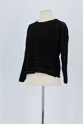 Pull Maje Noir en Coton