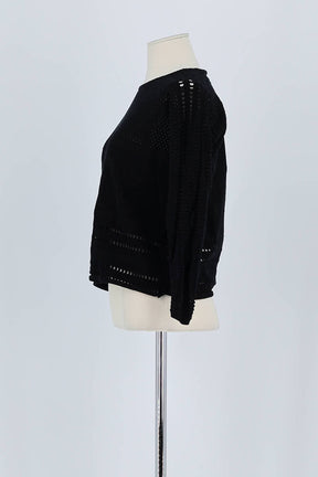 Pull Maje Noir en Coton
