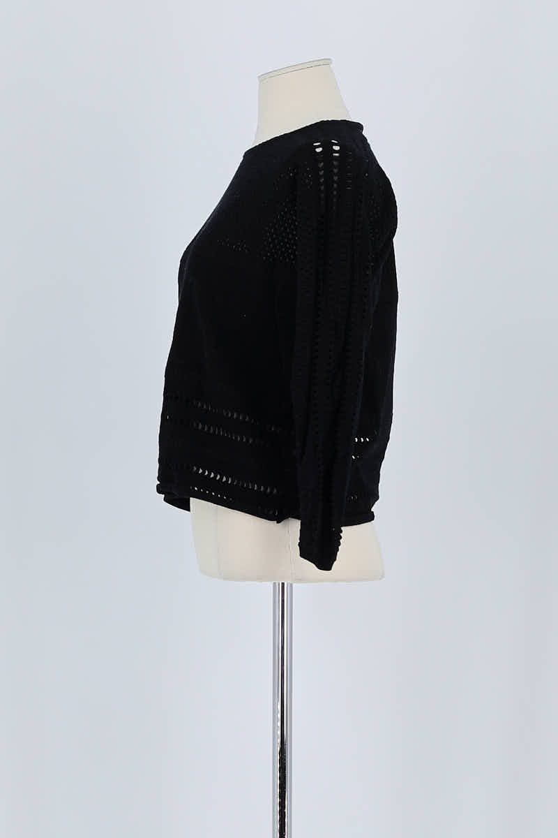 Pull Maje Noir en Coton