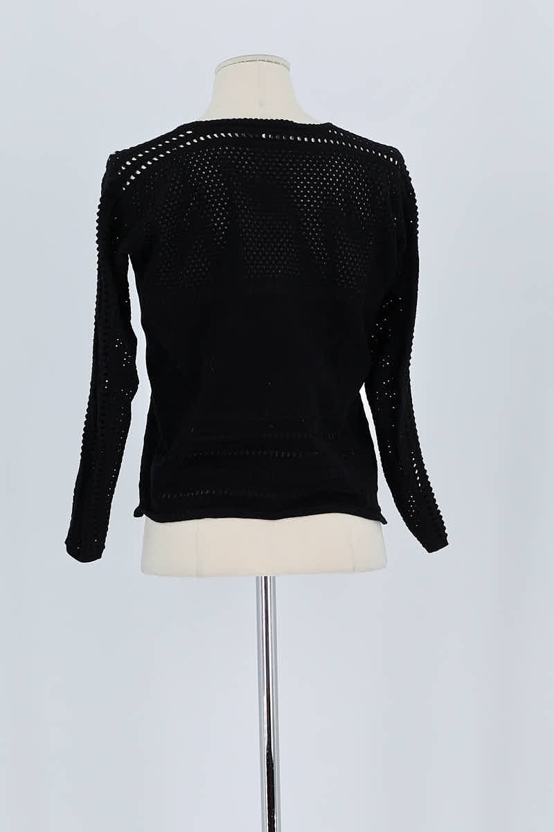 Pull Maje Noir en Coton