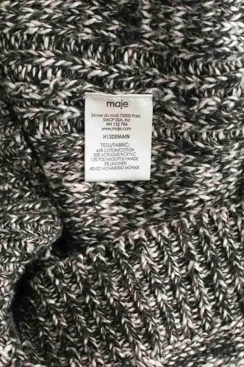 Pull Maje Noir en Coton
