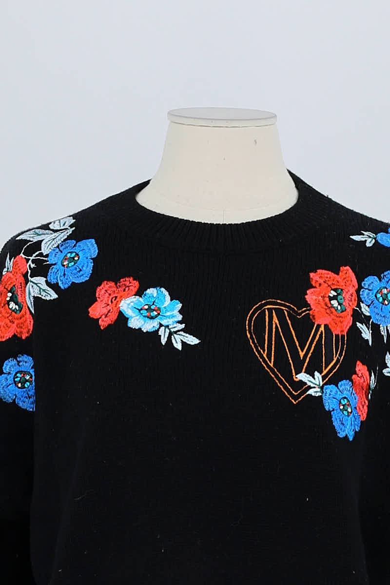 Pull Maje Noir en Laine
