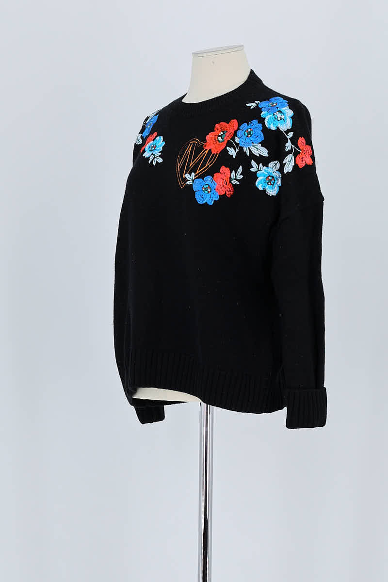 Pull Maje Noir en Laine