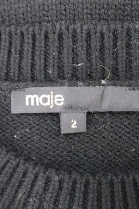 Pull Maje Noir en Laine