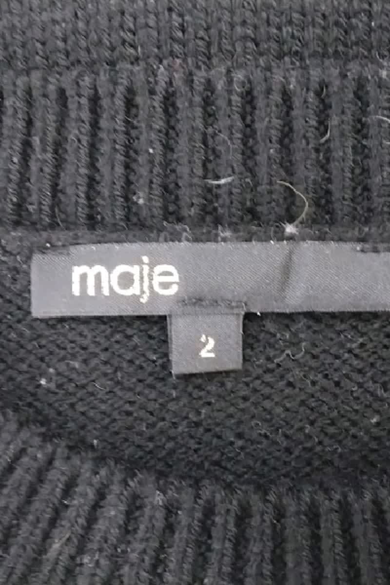 Pull Maje Noir en Laine
