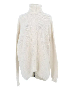 Pull Majestic Filatures Ecru en Laine, taille M - Seconde Main