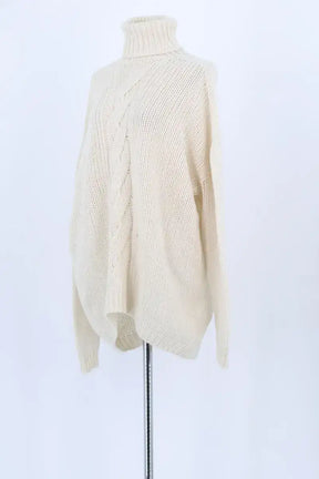 Pull Majestic Filatures Ecru en Laine