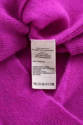 Pull Majestic Filatures Rose en Cachemire