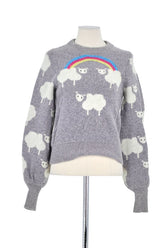 Pull Manoush Gris en Laine, taille S - Seconde Main