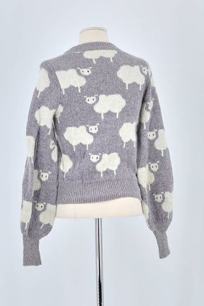 Pull Manoush Gris en Laine