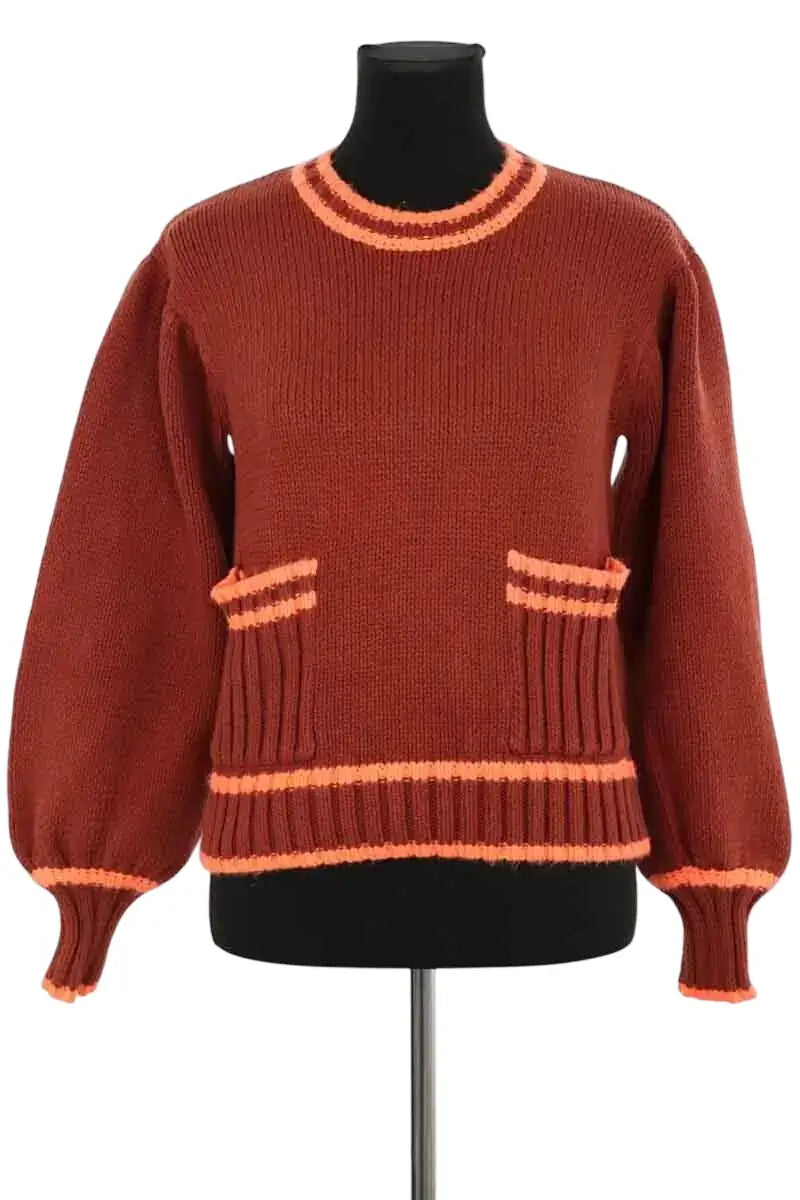 Pull Manoush Marron en Coton, taille S - Seconde Main