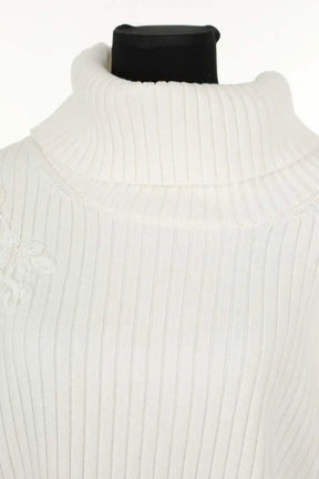 Pull Marina Rinaldi Blanc en Coton