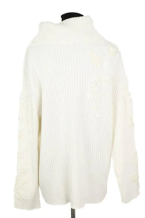 Pull Marina Rinaldi Blanc en Coton