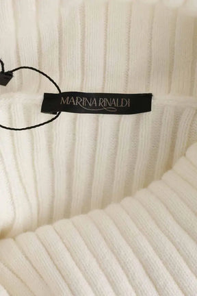 Pull Marina Rinaldi Blanc en Coton