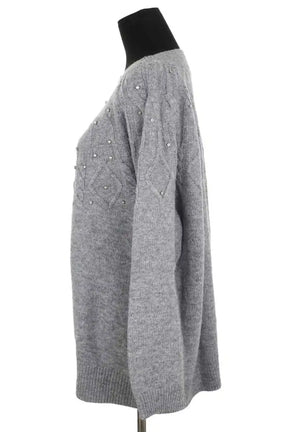 Pull Marina Rinaldi Gris en Laine