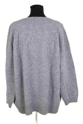 Pull Marina Rinaldi Gris en Laine